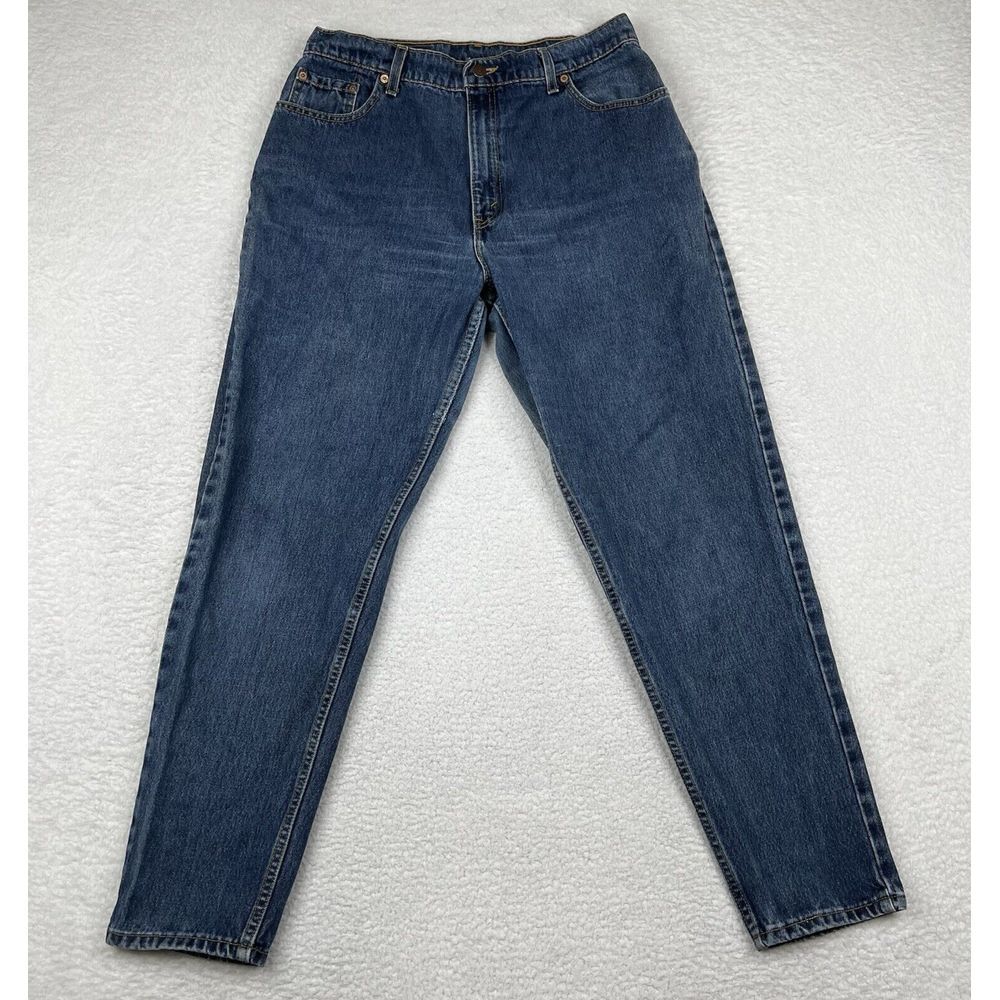 Vintage‎ Levis Jeans Womens 16 Med Blue 551 Relaxed Tapered Mom 90s Made In USA